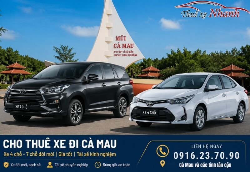 Dịch vụ xe nhanh tại Cà Mau, đáp ứng nhu cầu di chuyển tiện lợi, an toàn mỗi ngày